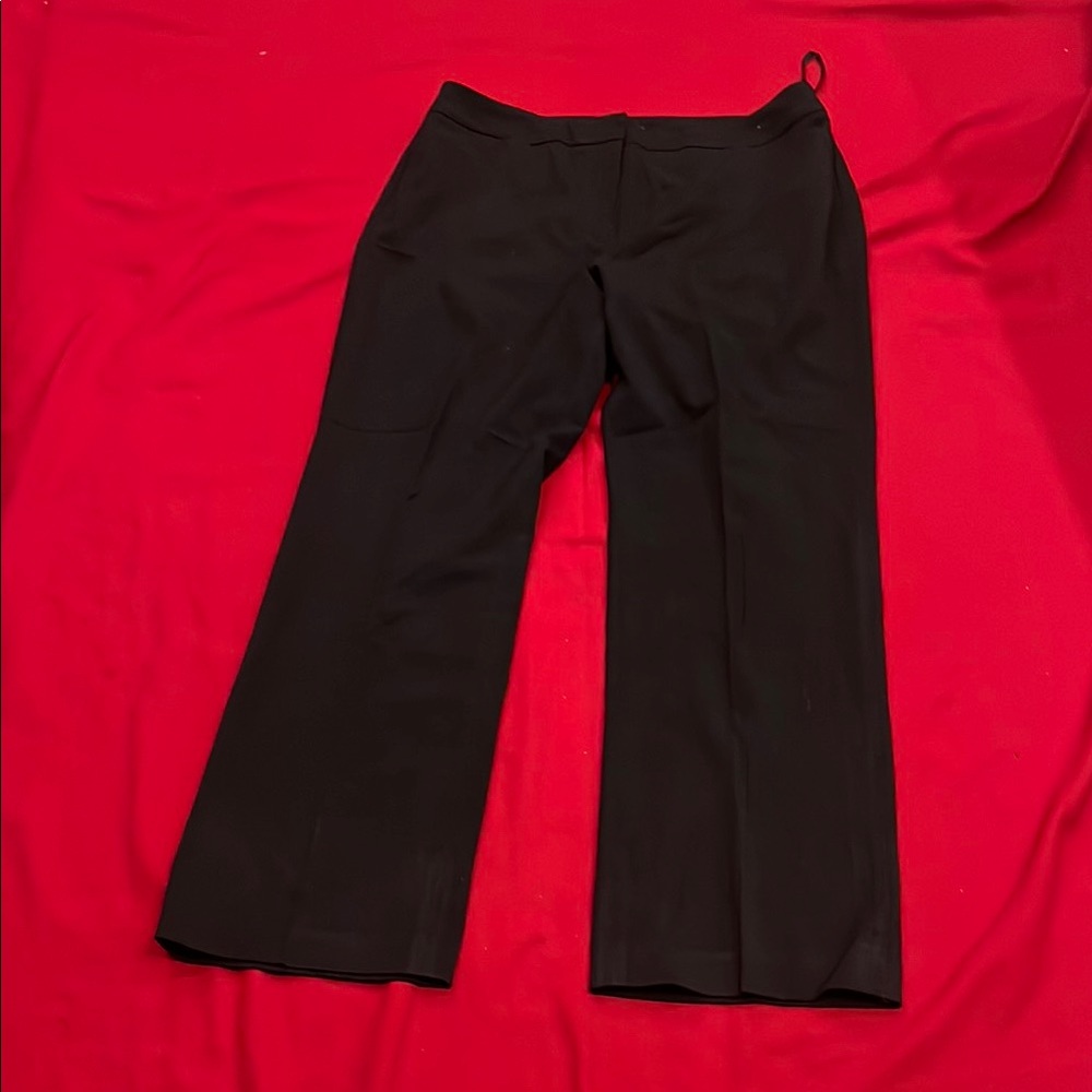 Anne Klein Black Straight Leg Pants